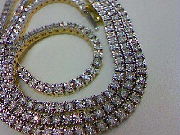 10KT 2.20- 2.24CT D-NECKLACE