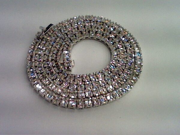 SPL PRICE 10KT  8.54-11.62CT D-NECKLACE BAGUETTES