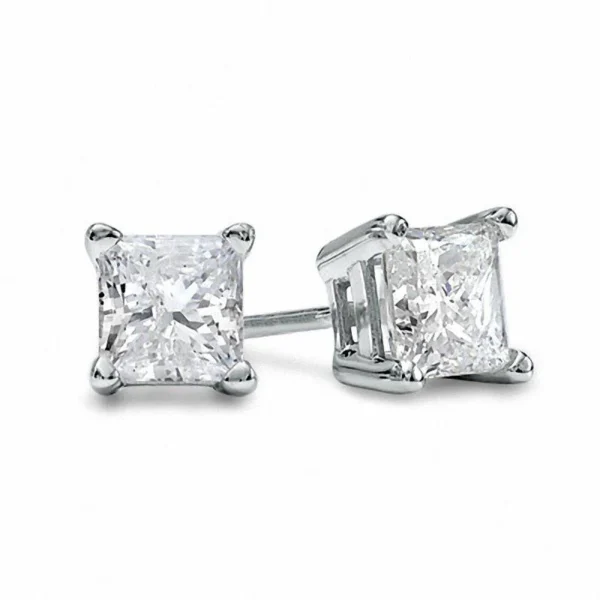 PALAZO Princess Cut CZ Stud