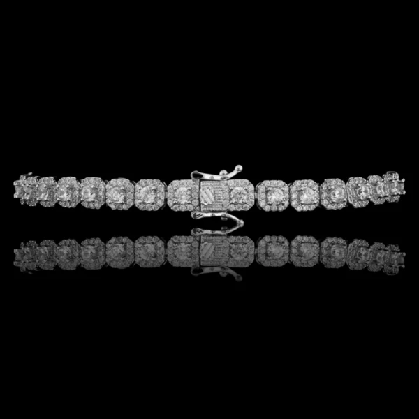 SEER 925 SILVER MOISSANTE 6MM BRACELET