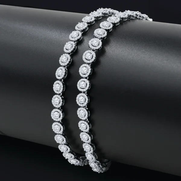 ELIGERE 925 SILVER MOISSANITE CHAIN 6 MM