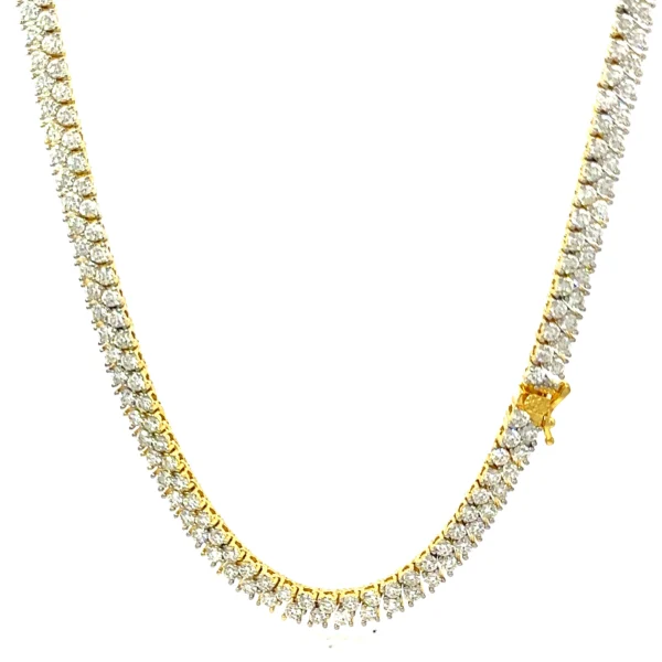 CERYS 5MM GOLD 925 SILVER MOISSANITE ICED OUT CHAIN