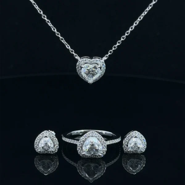 LUMINIQUE 3.50 CTW 925 WOMENS MOISSANITE JEWELLERY BUNDEL