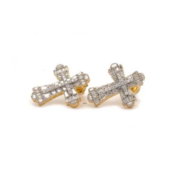 VIORA 1.54 CTW 925 SILVER MOISSANITE ICED OUT EARRING