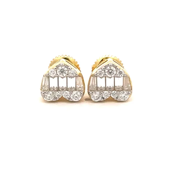 NOVAE 0.76 CTW 925 GOLD MOISSANITE ICED OUT EARRING